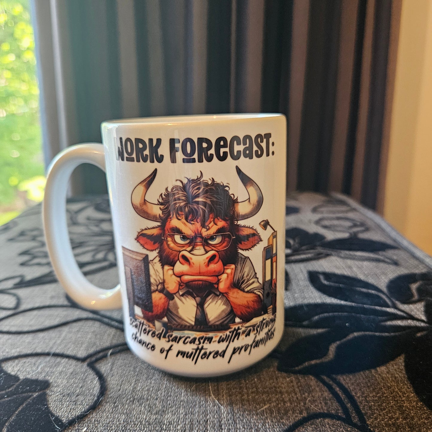Fueled by Caffeine & Chaos Funny 15 oz Mugs