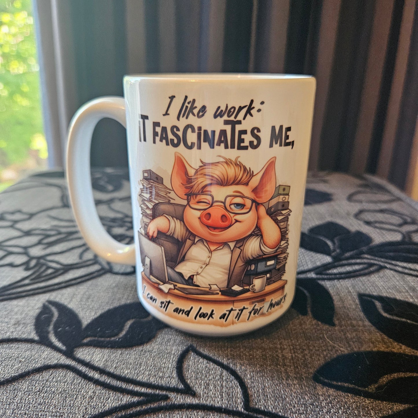 Fueled by Caffeine & Chaos Funny 15 oz Mugs