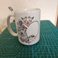 Fueled by Caffeine & Chaos Funny 15 oz Mugs