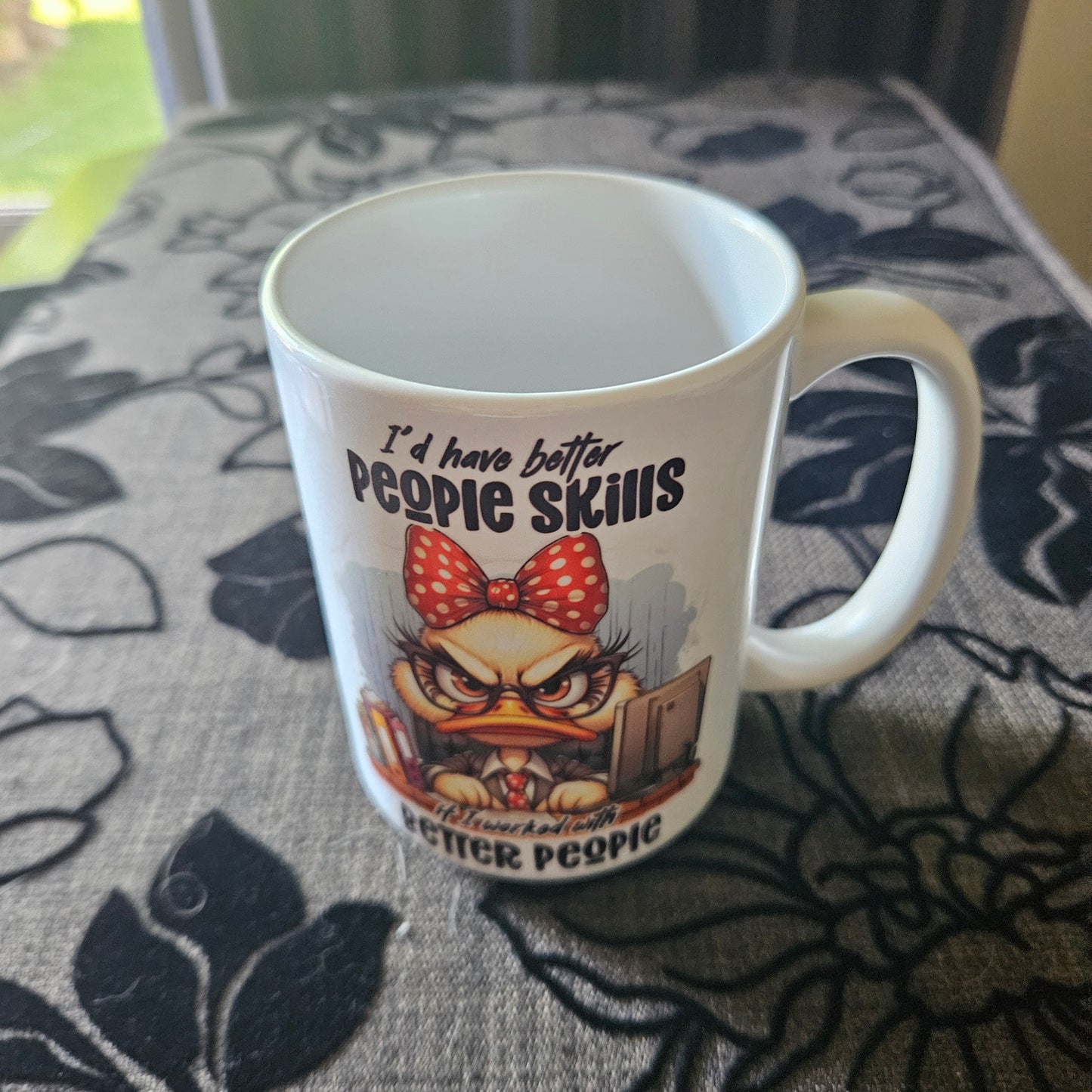 Fueled by Caffeine & Chaos Funny 15 oz Mugs