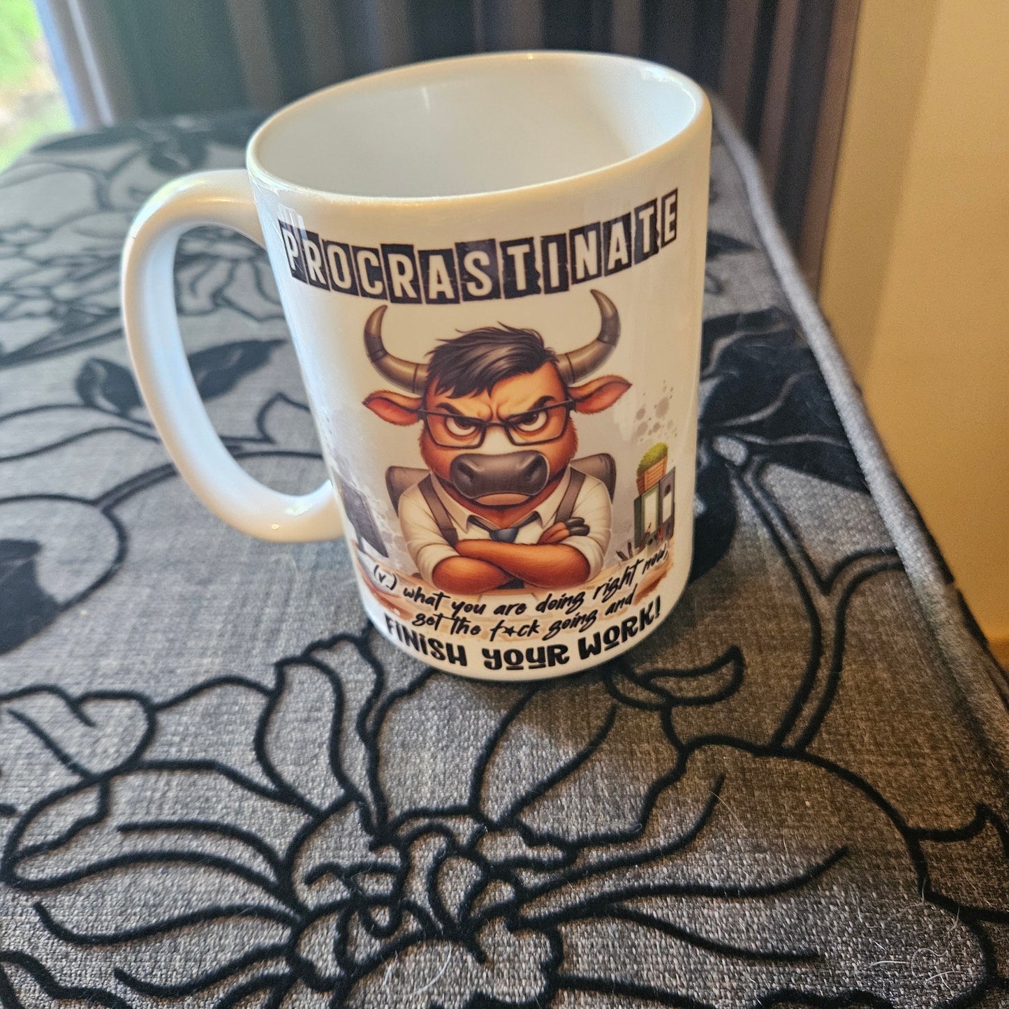 Fueled by Caffeine & Chaos Funny 15 oz Mugs